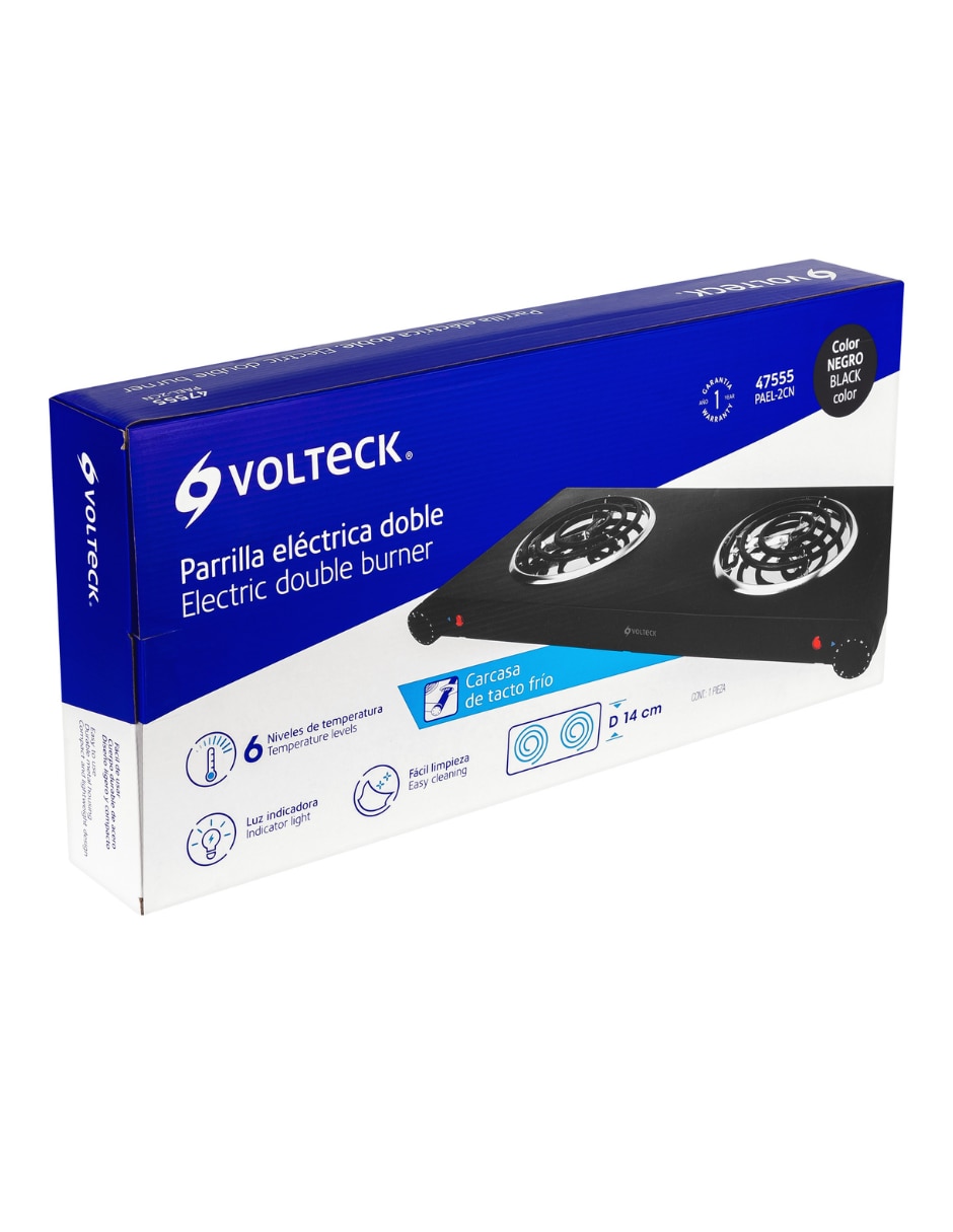 Parrilla eléctrica Volteck Pael-2C de acero inoxidable