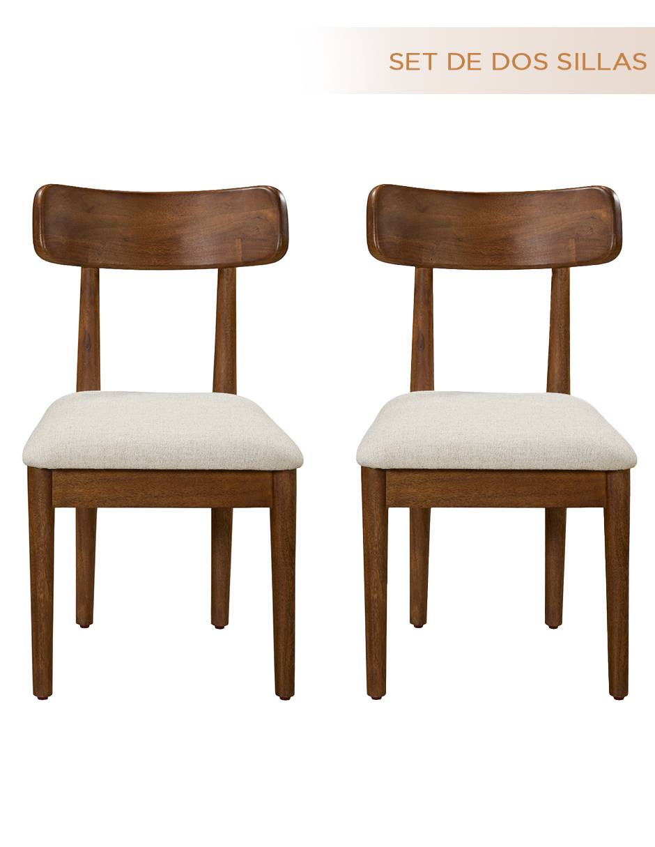 Juego de sillas 2 piezas de madera Juego de sillas 2 piezas de madera