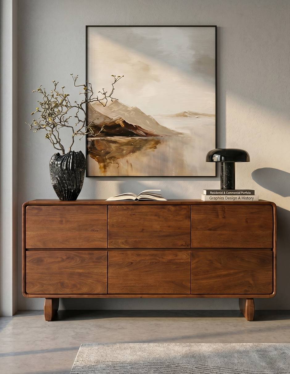 Cómoda 1 pieza de Madera acacia 2