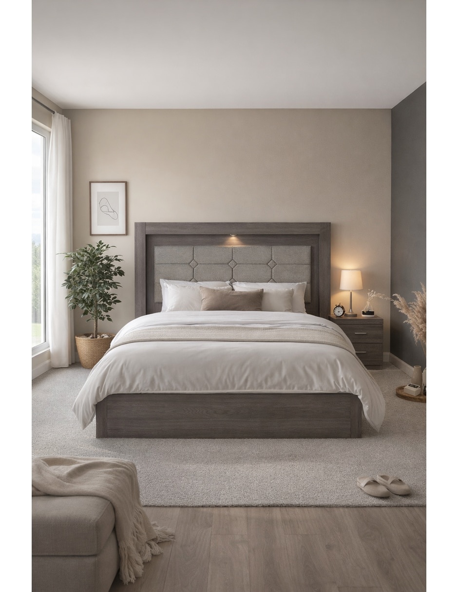 Set recámara Sochic Kira de madera pino
