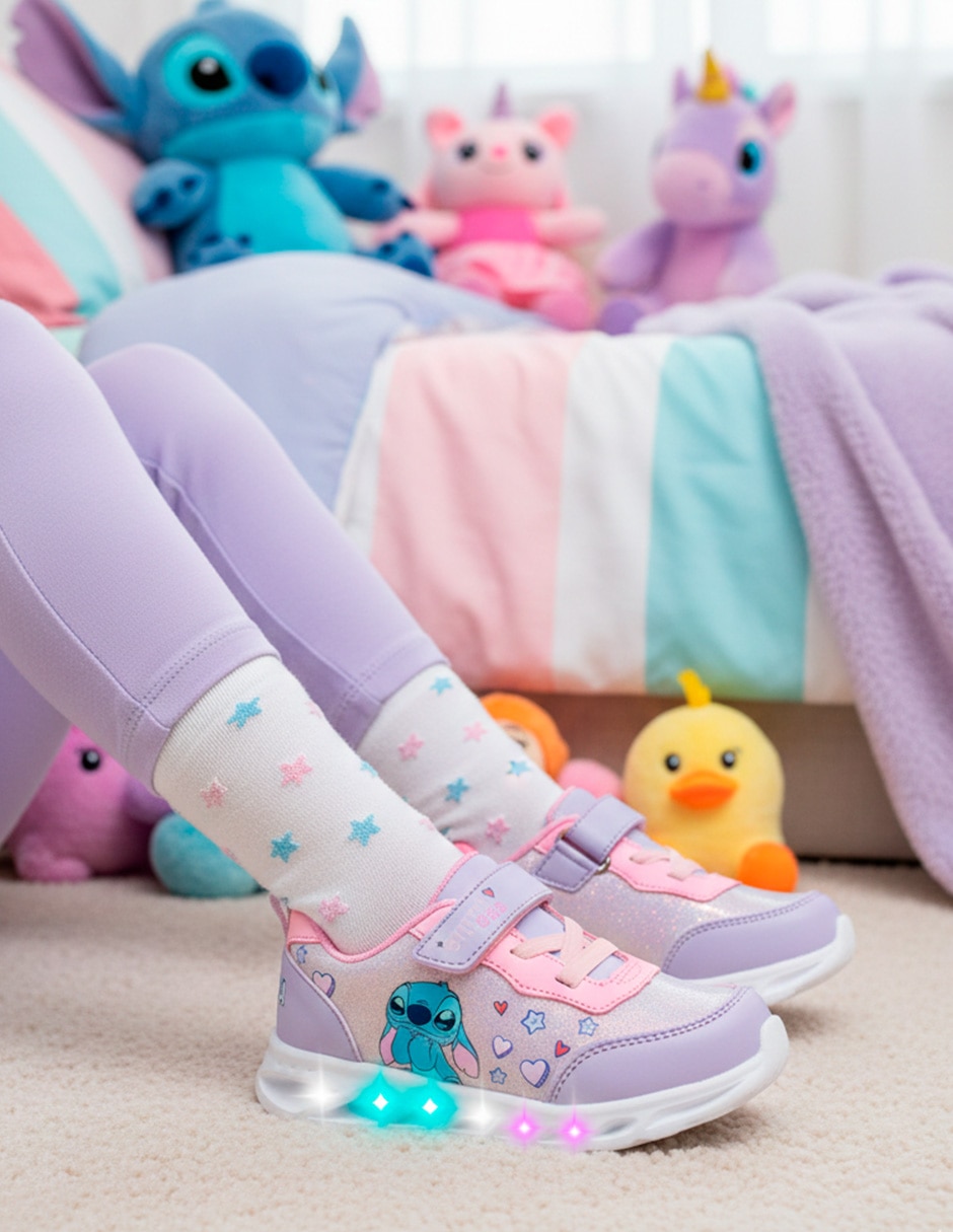 Tenis Tropicana para niña Fun Lights Stitch