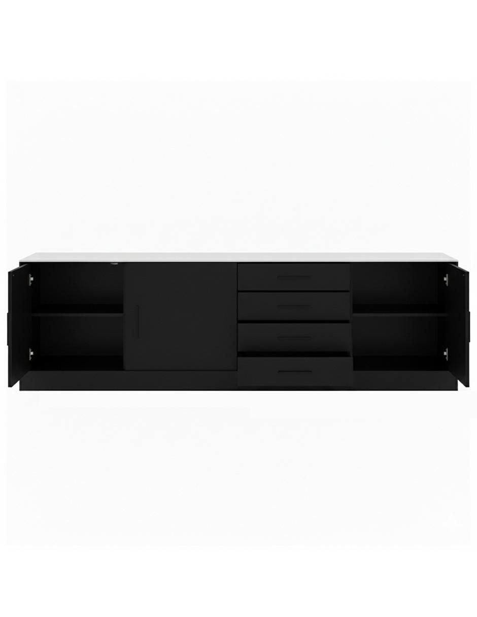 Mueble de TV armable de melamina 4