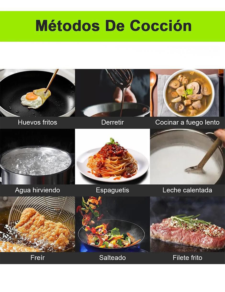 Parrilla de inducción Ewtto ET-H8008 de Acero inoxidable y vidrio