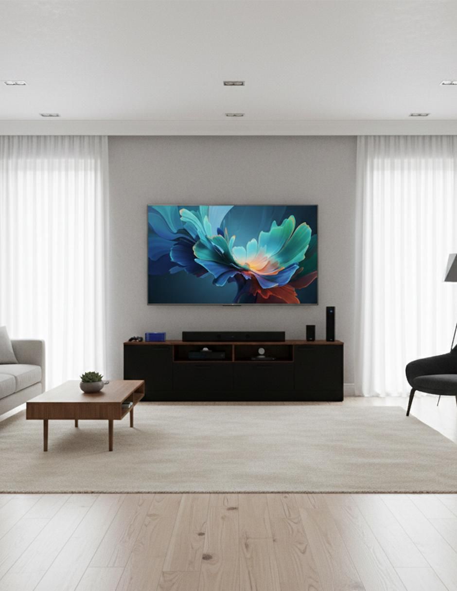 Mueble de TV armable de melamina 4