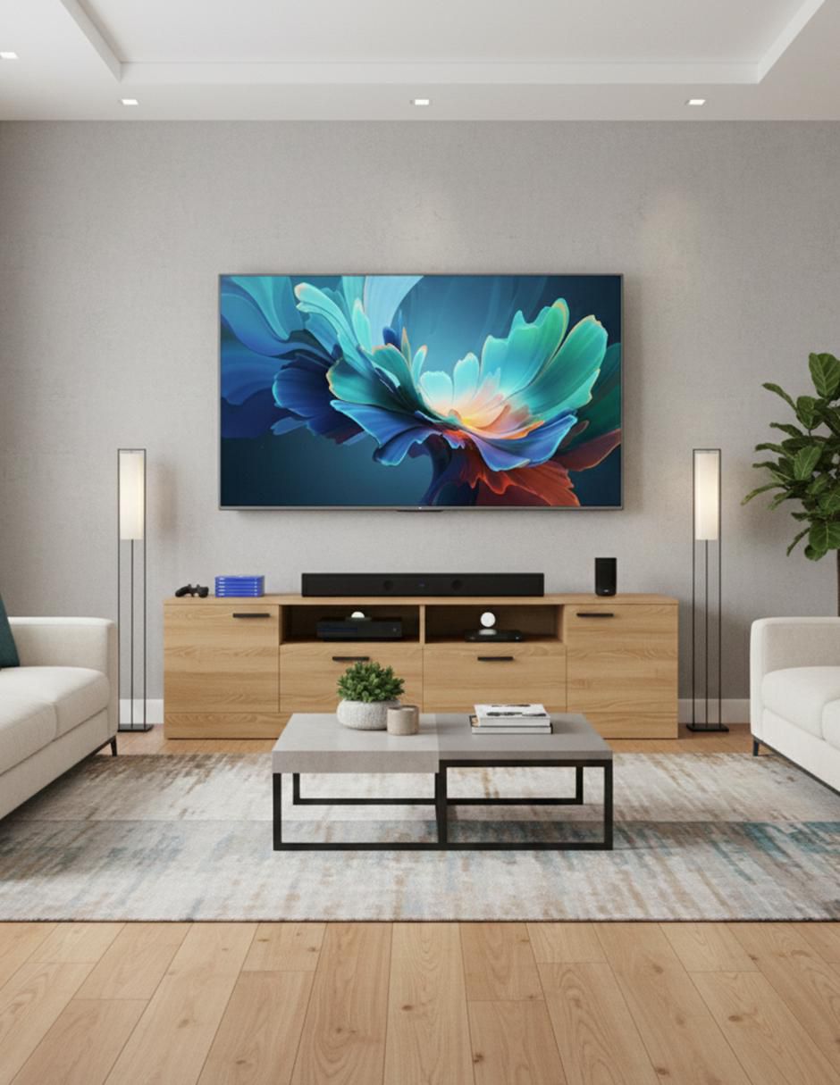 Mueble de TV armable de melamina 4