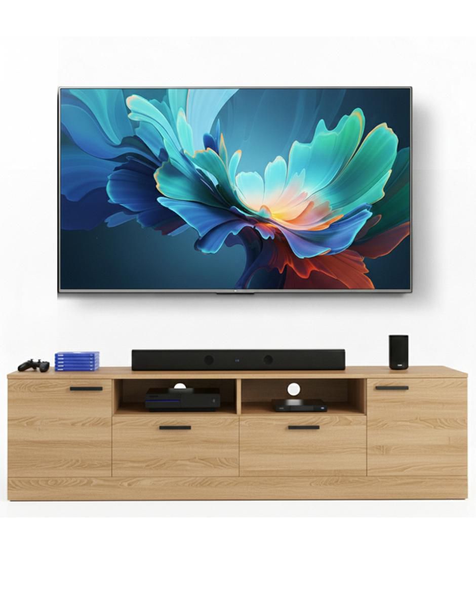 Mueble de TV armable de melamina 6