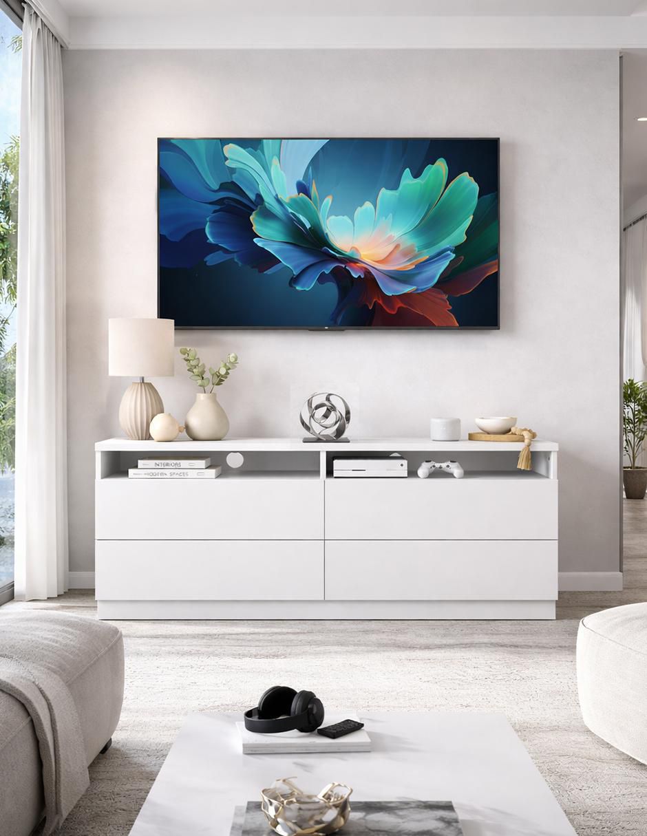 Mueble de TV armable de melamina 5
