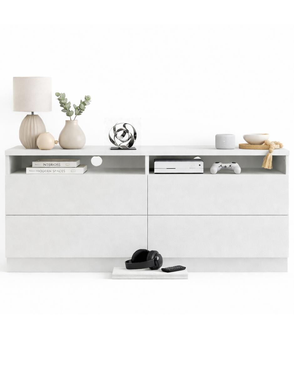 Mueble de TV armable de melamina 6