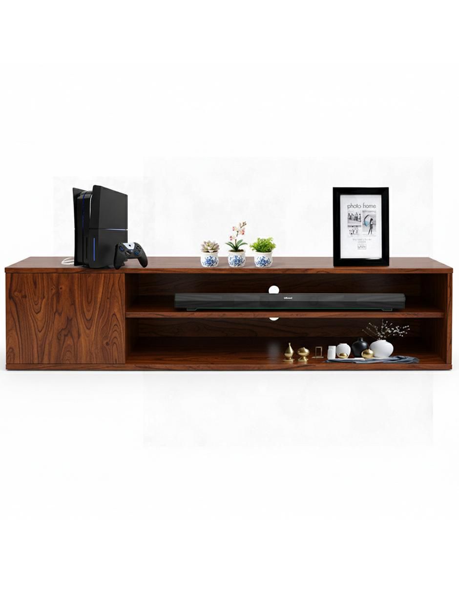 Mueble flotante para TV armable de melamina 5