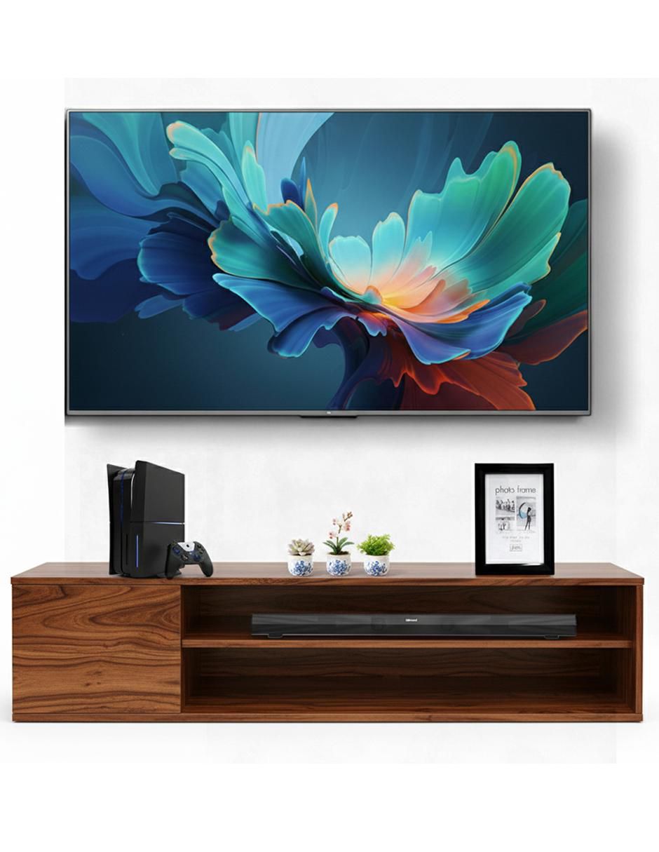 Mueble flotante para TV armable de melamina 6