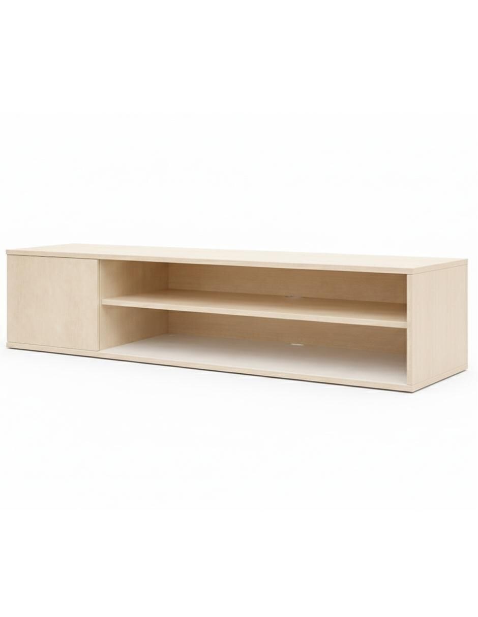 Mueble flotante para TV armable de melamina 5