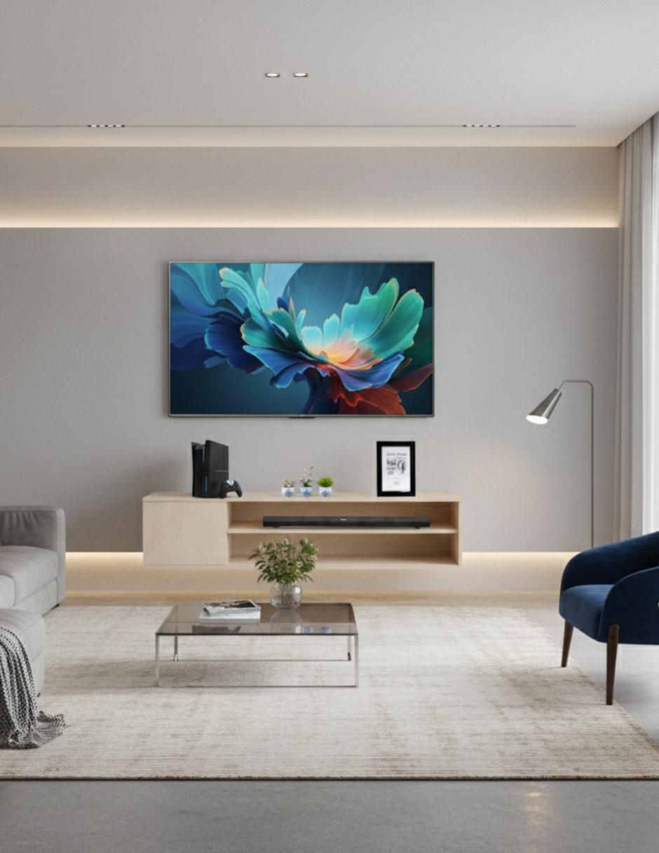 Mueble flotante para TV armable de melamina 3