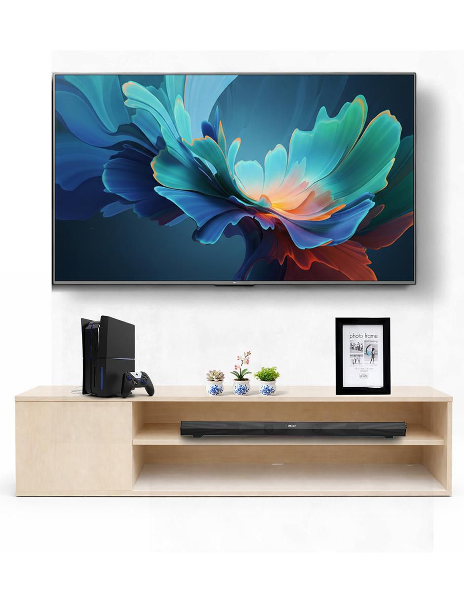 Mueble flotante para TV armable de melamina 6