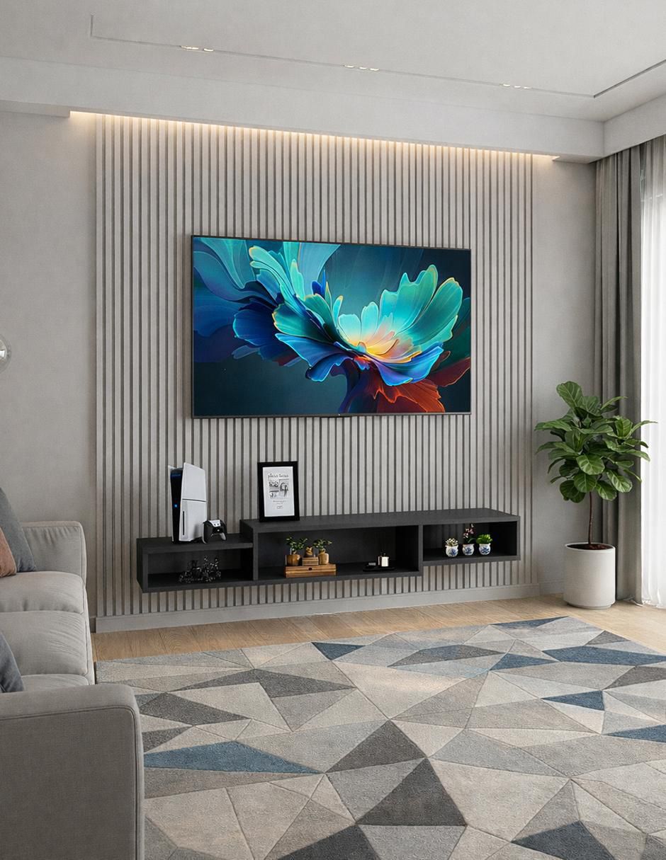 Mueble flotante para TV armable de melamina 3