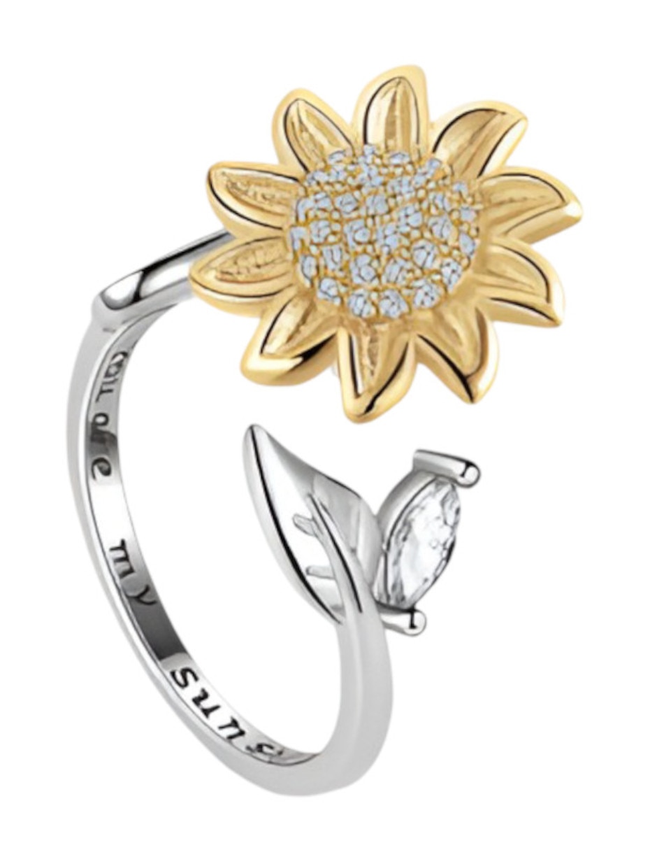 Anillo de flor Xtellar P 925 de Plata circonita