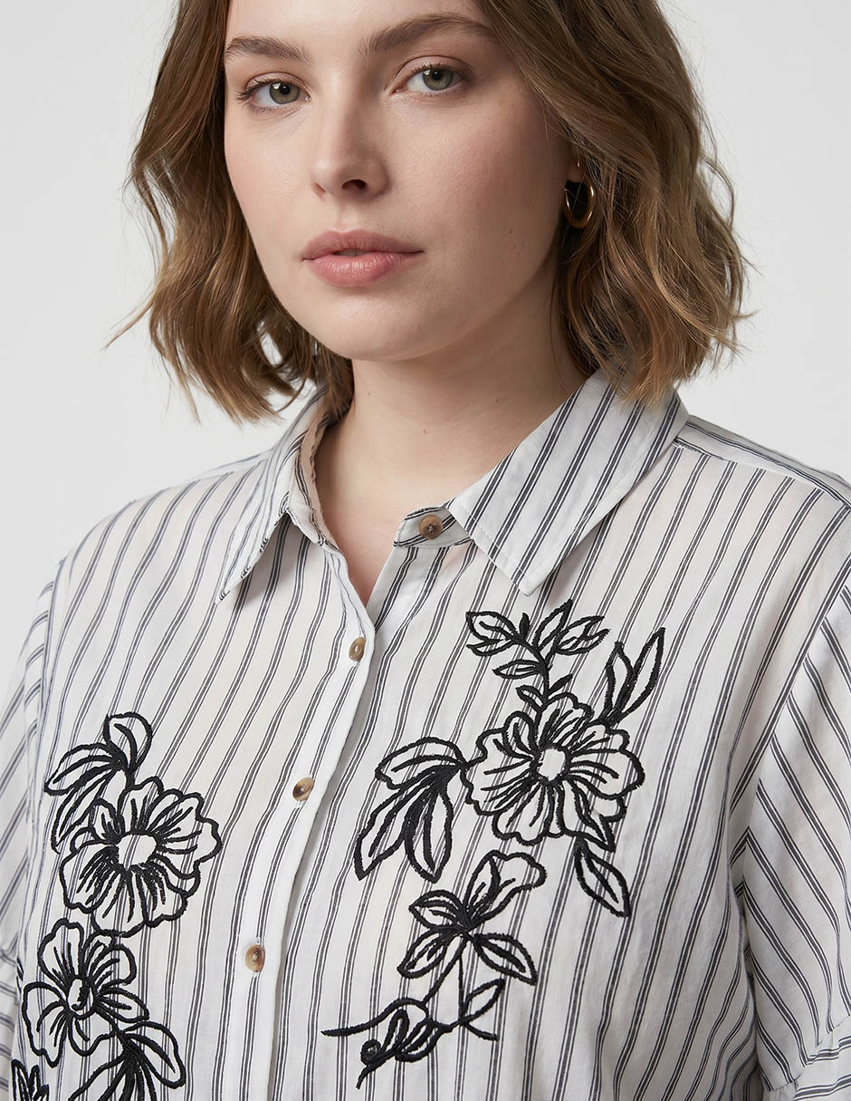 Camisa manga 3/4 para mujer 3