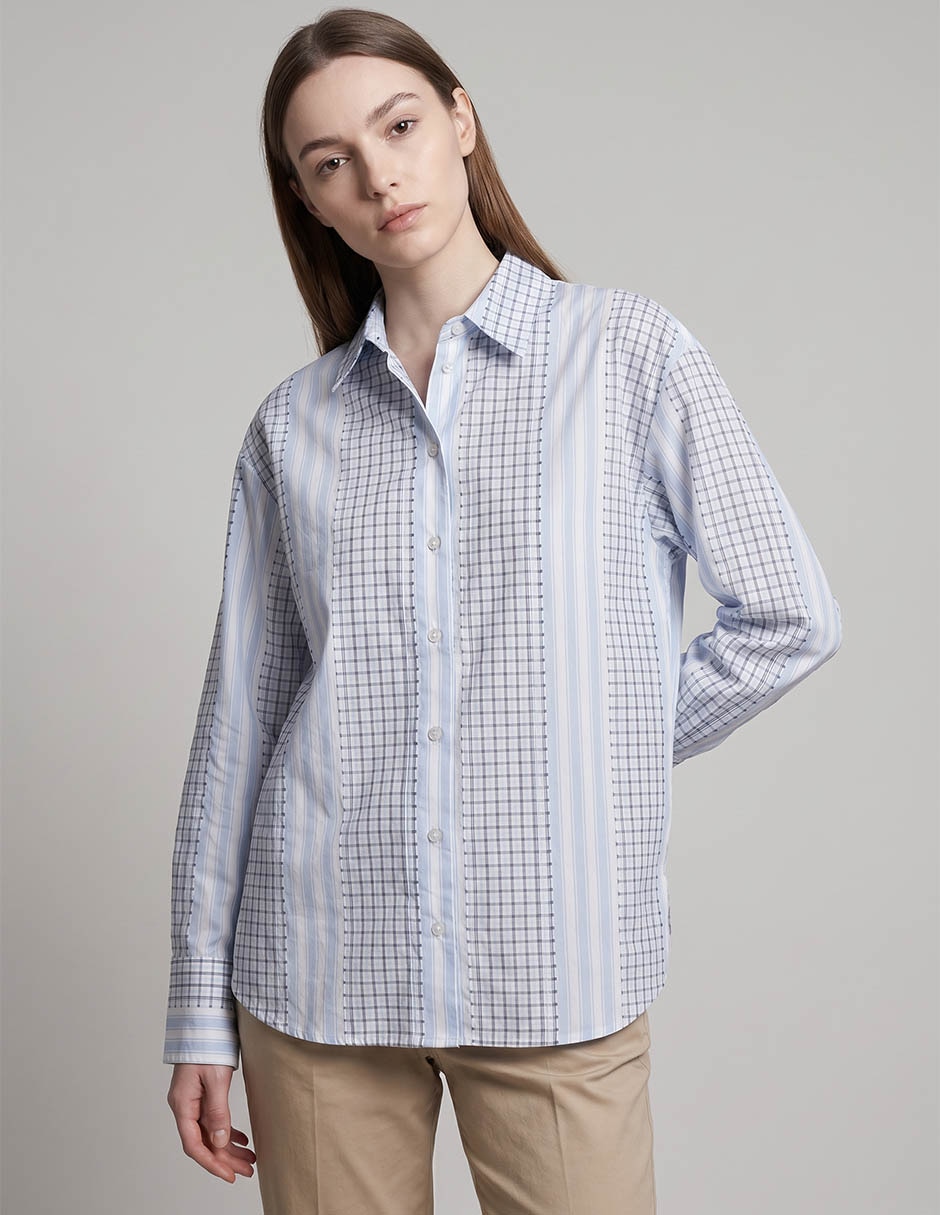 Blusa manga larga para mujer