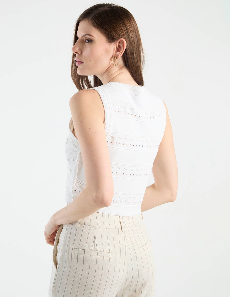 Top Steve Madden cuello redondo