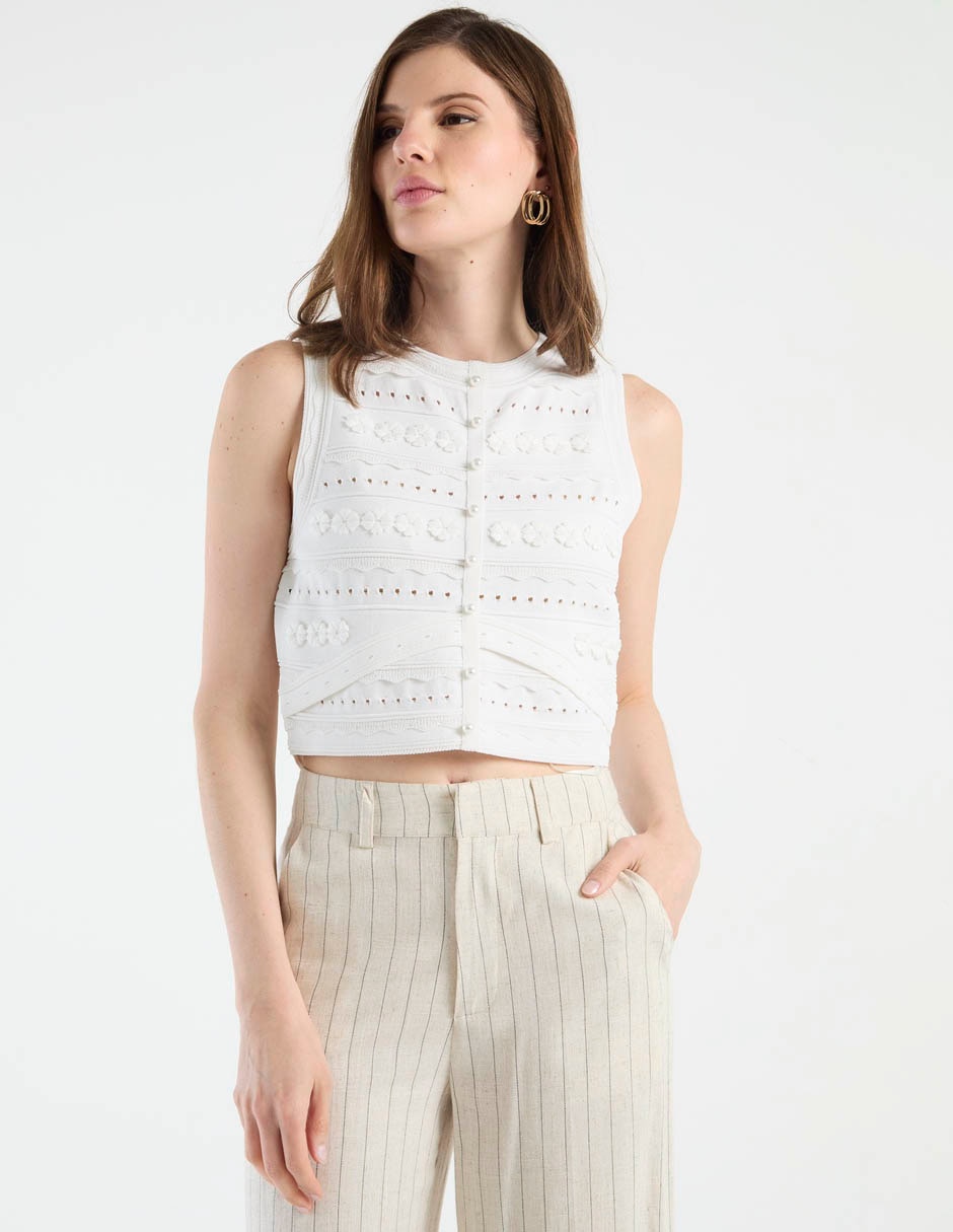 Top Steve Madden cuello redondo