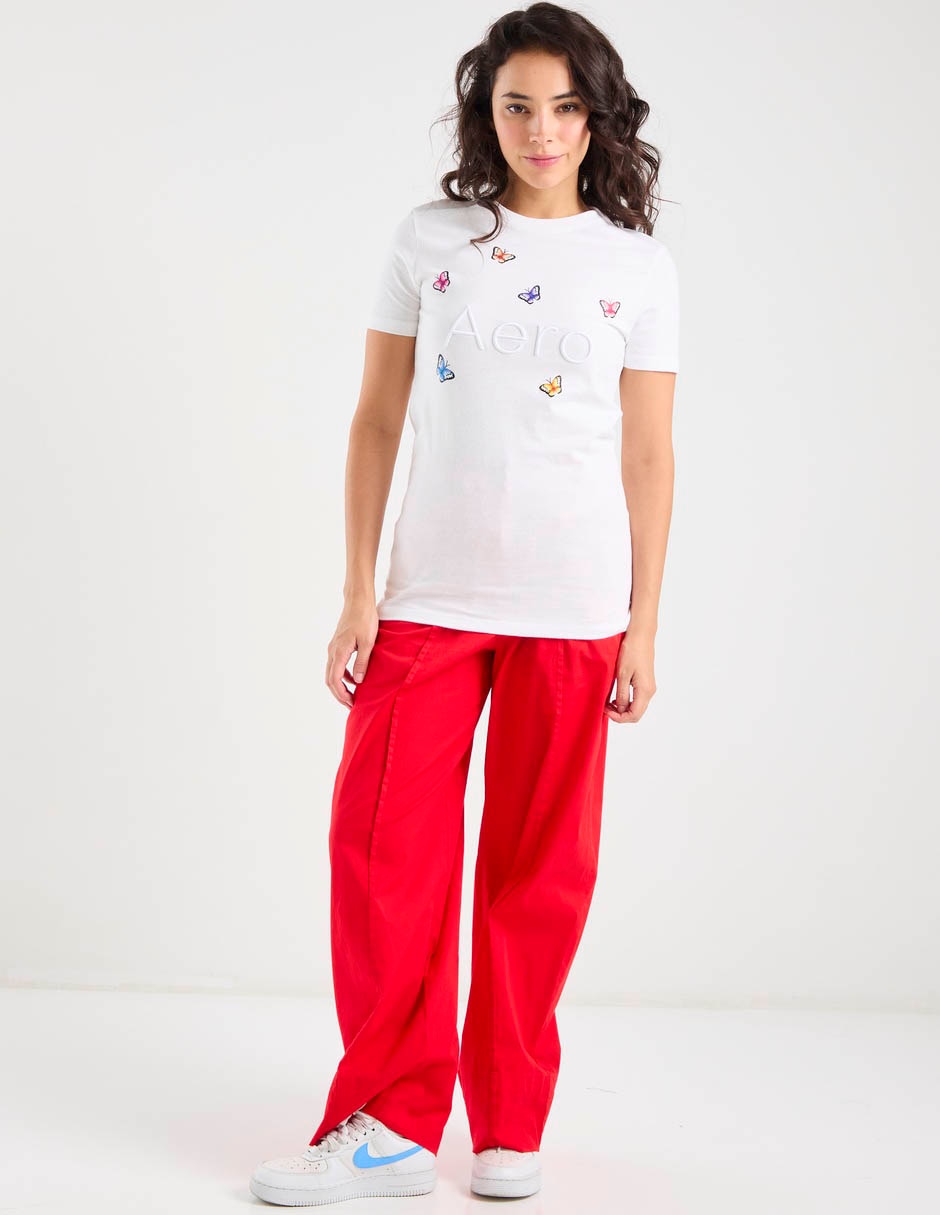 Playera manga corta Aero cuello redondo para mujer