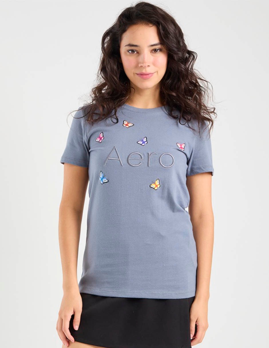 Playera manga corta cuello redondo para mujer 2