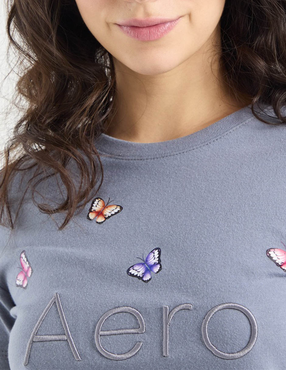 Playera manga corta cuello redondo para mujer 4