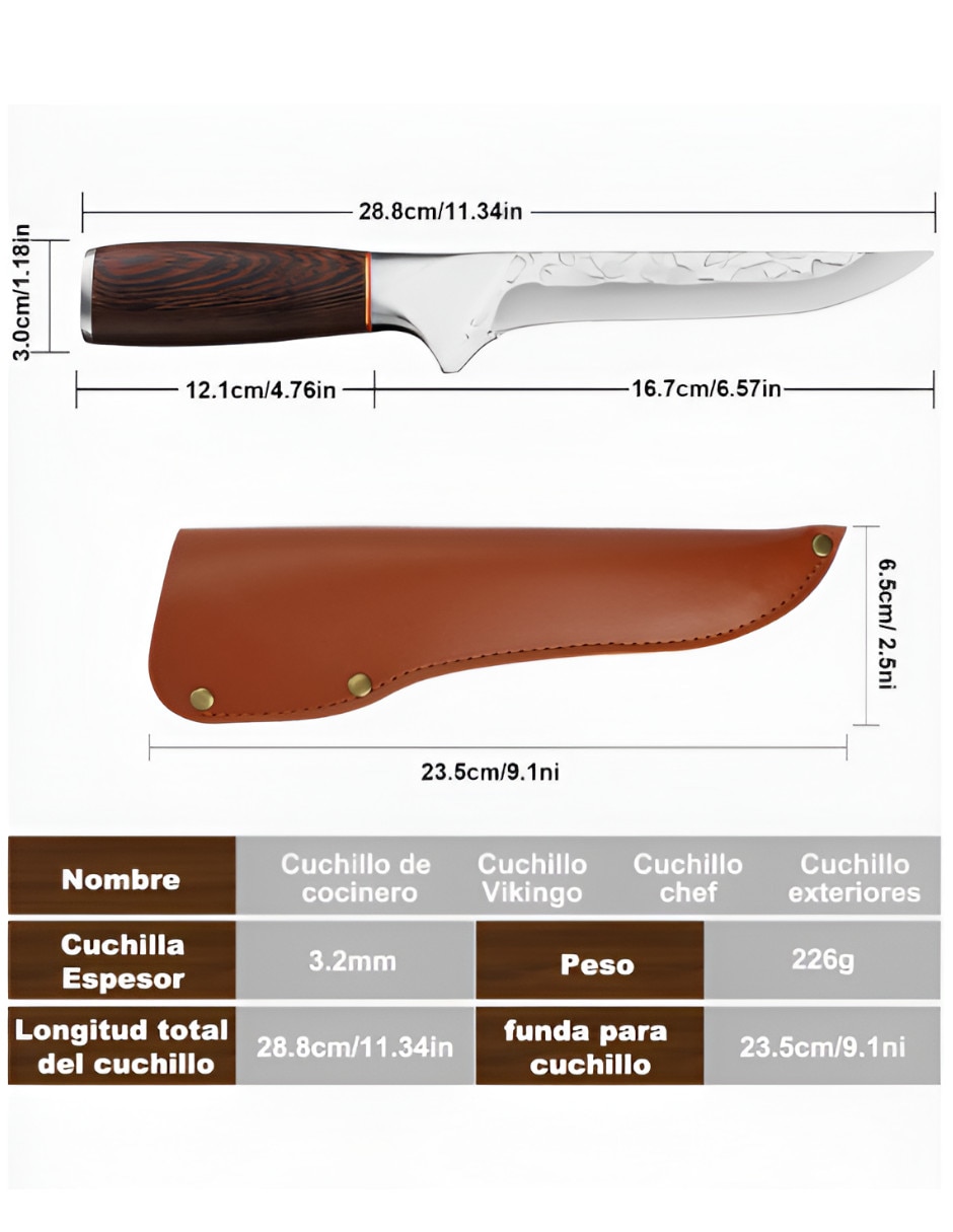 Cuchillo para chef 2 piezas 4