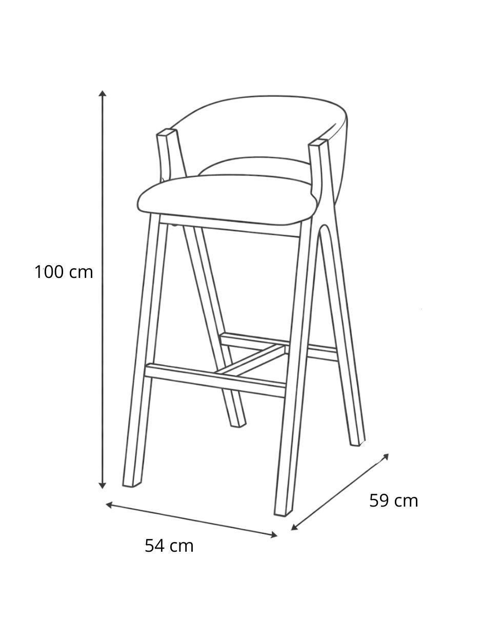 Banco Lia de madera pino 5