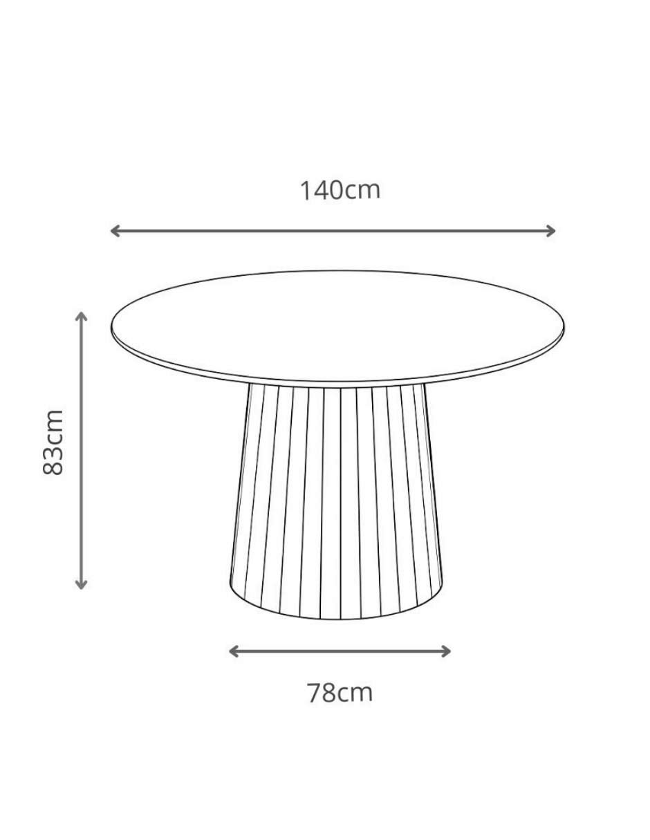 Mesa de comedor Trisha de mármol 4