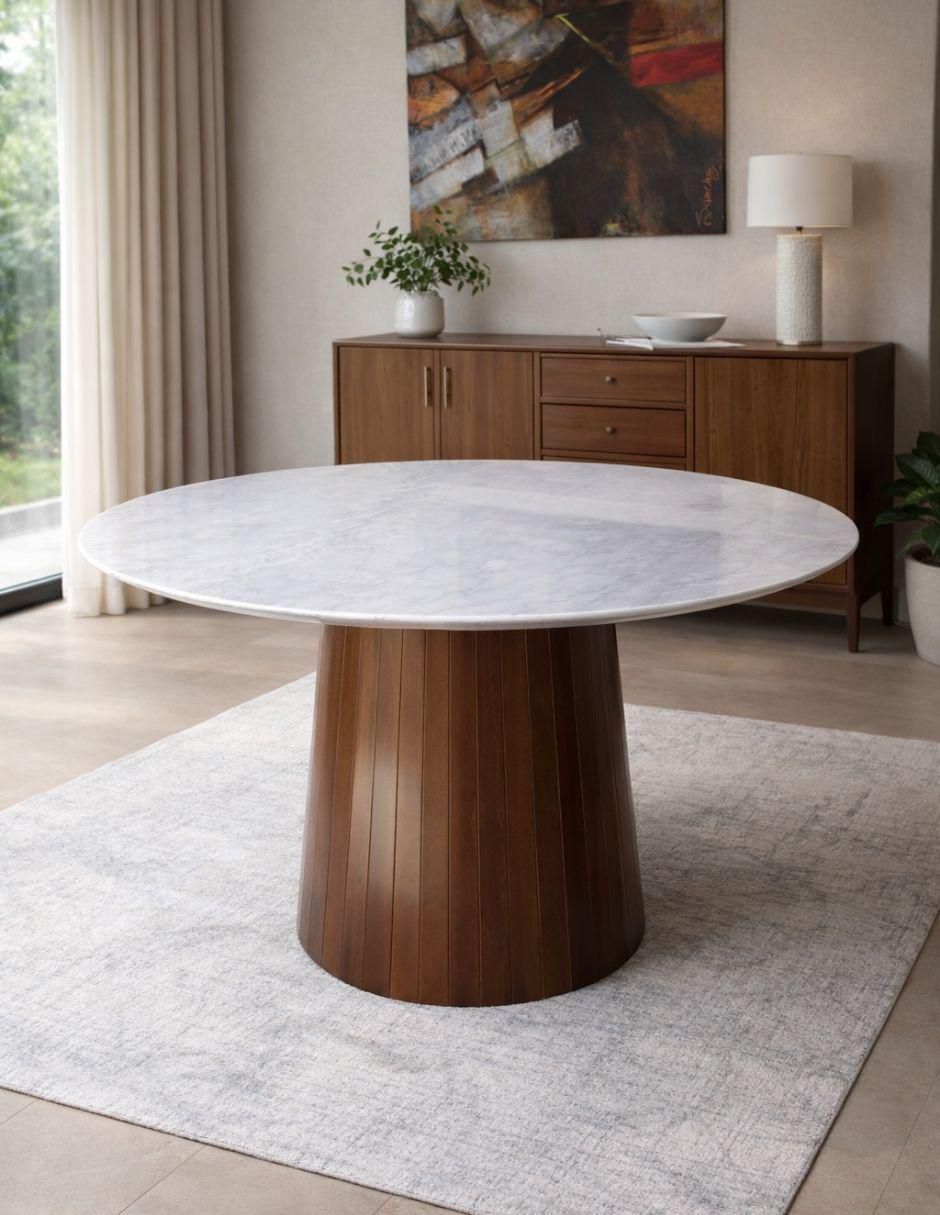 Mesa de comedor Trisha de mármol 2
