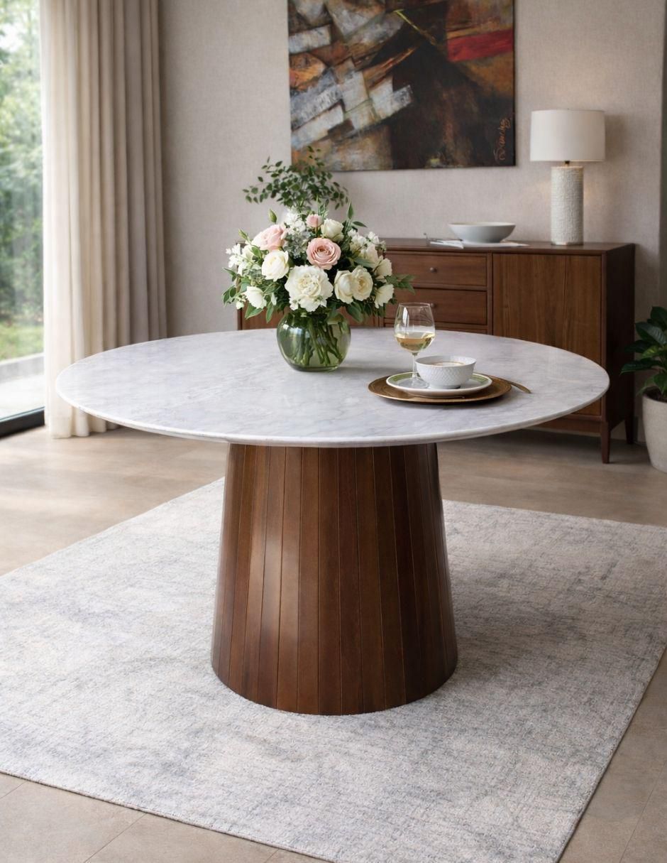 Mesa de comedor Trisha de mármol Mesa de comedor Trisha de mármol