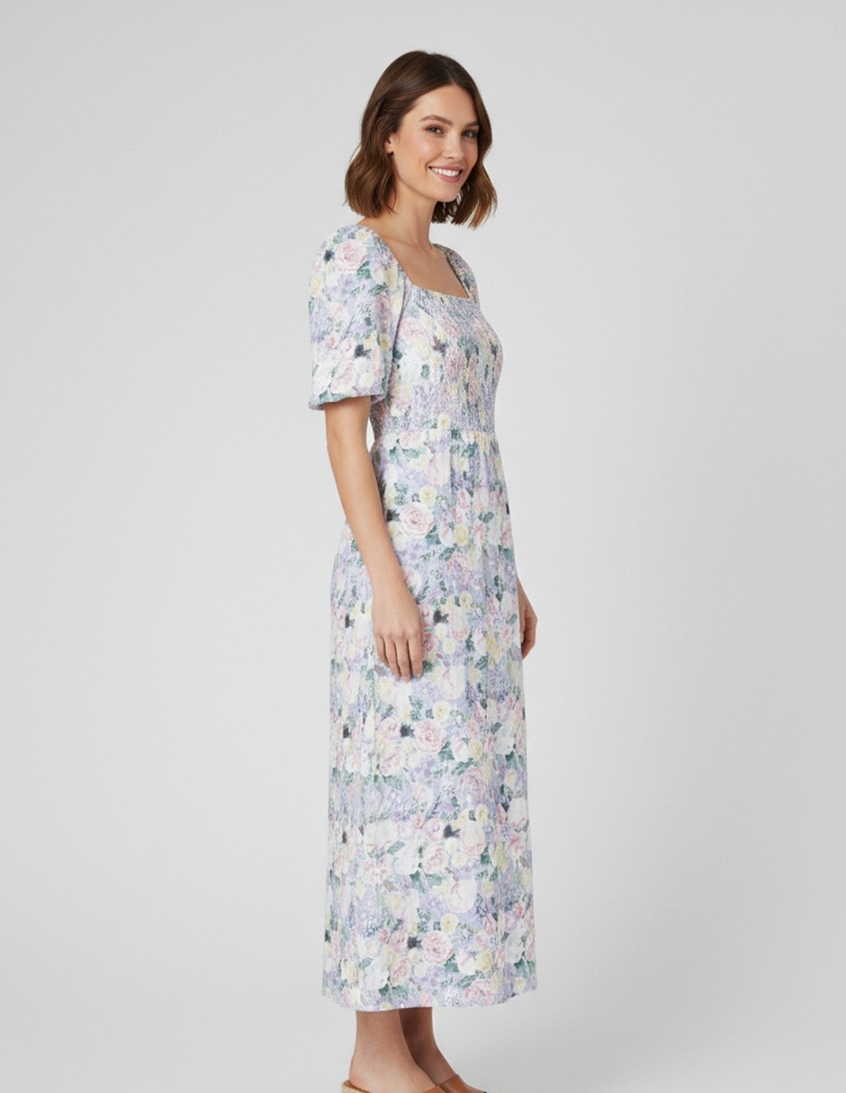 Vestido 17161194 floral poliéste 4