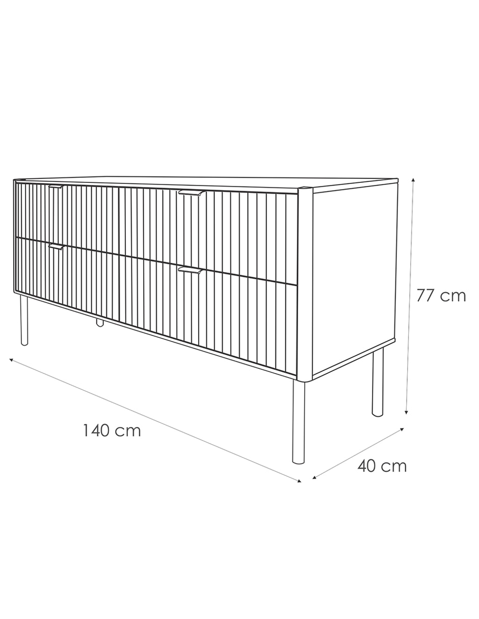 Cómoda rocu de mdf 2
