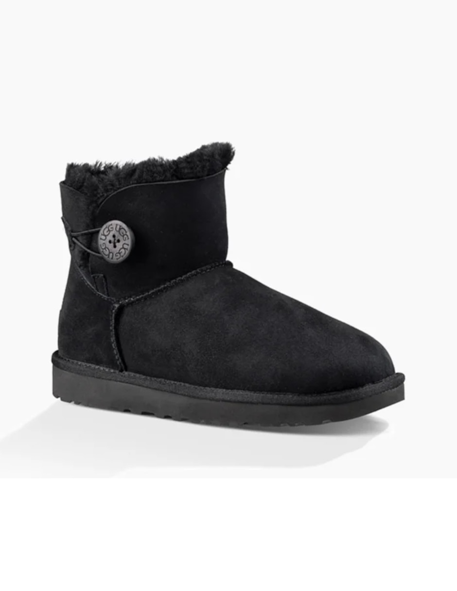 Bota arriba del tobillo Ugg Mini Bailey Button II para mujer