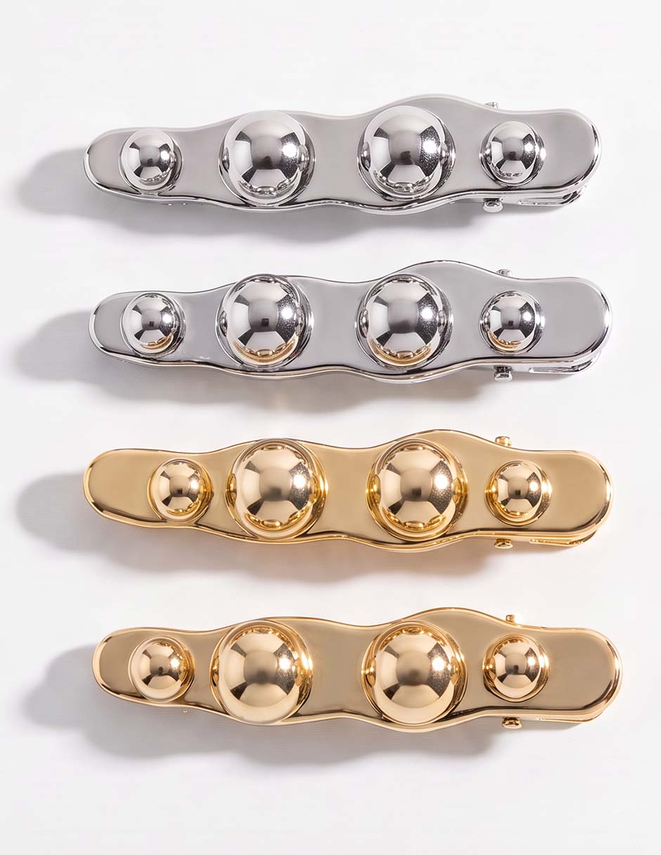 Set de broches para cabello con acabado brillante 1