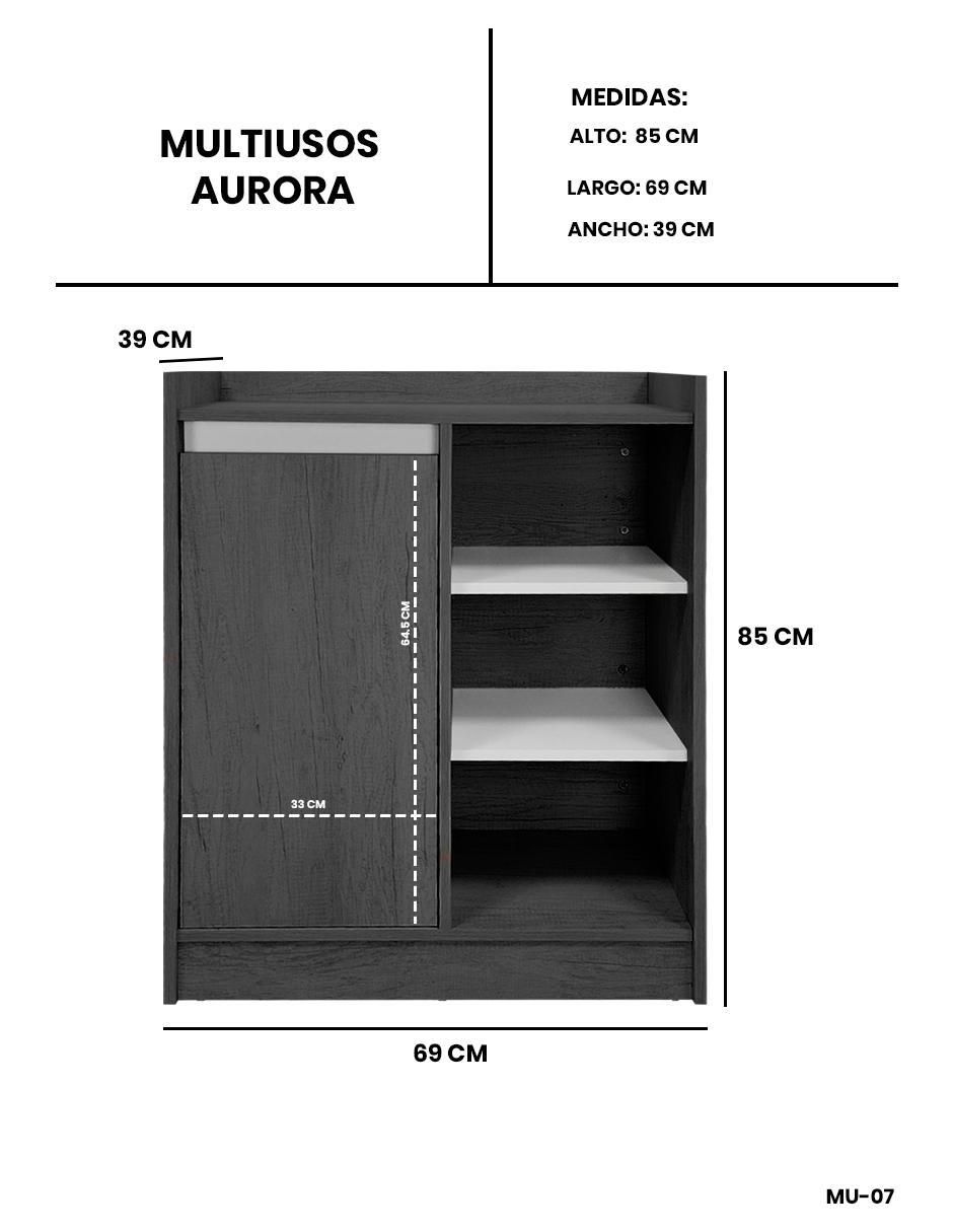 Bufetero armable aurora de mdf 9