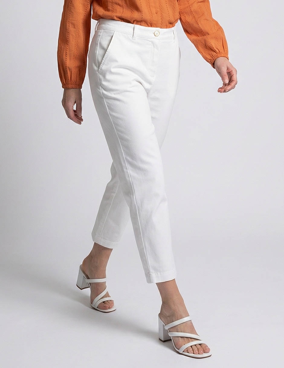 Pantalón capri regular para mujer