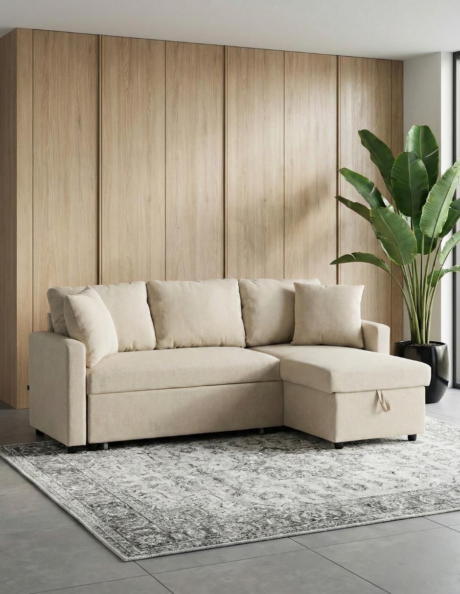Sofá cama armable Segovia de madera pino 8