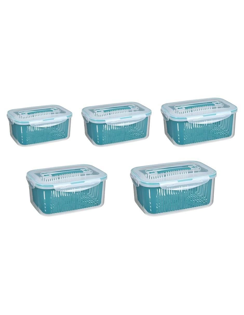 Organizador para refrigerador Güish de plástico 5 piezas 1