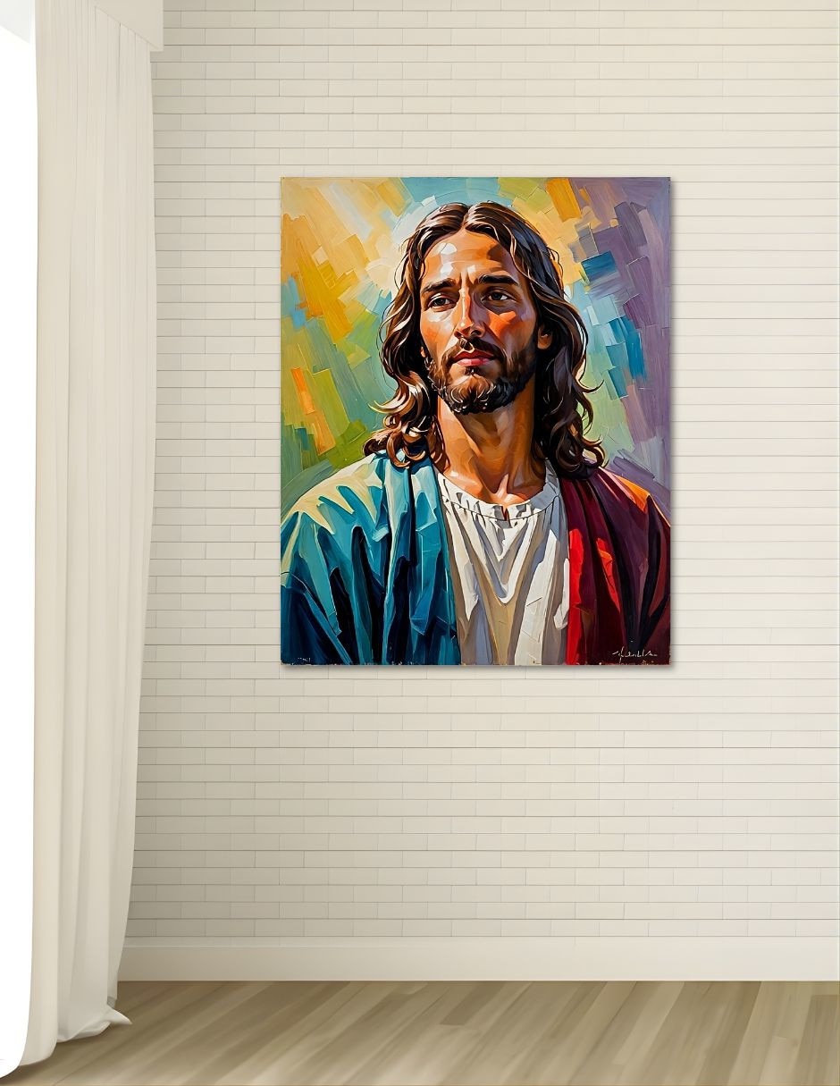 Cuadro Jesús Pop Art técnica impresión 8