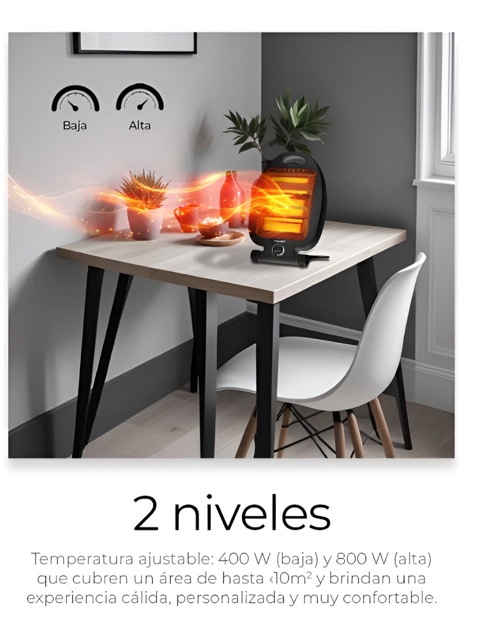 Calefactor portátil eléctrico Xtellar de 127 V