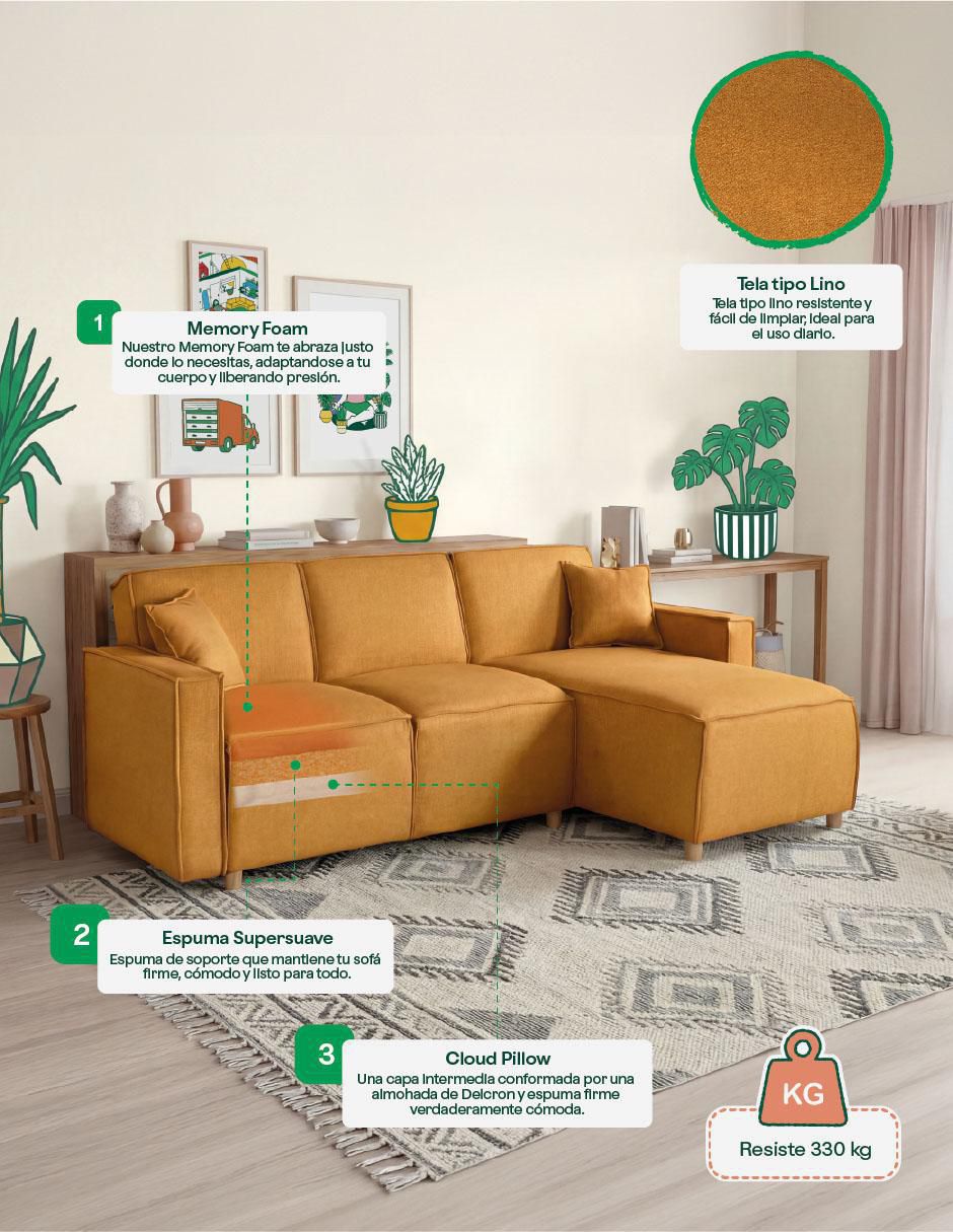 Sala modular Bennet de lino 7