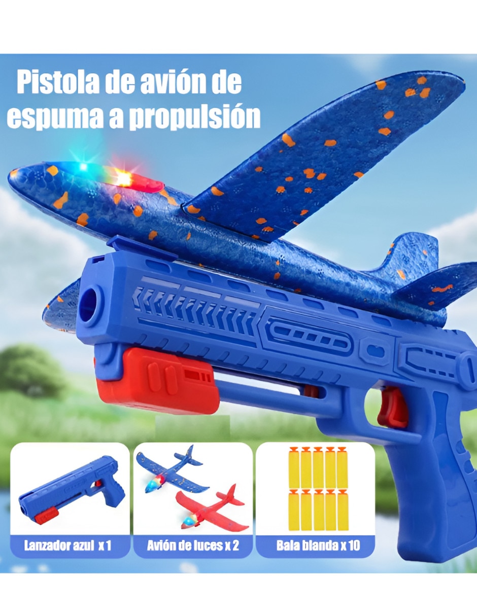 Pistola lanzadora con 2 aviones Xtellar juego recreativo unisex