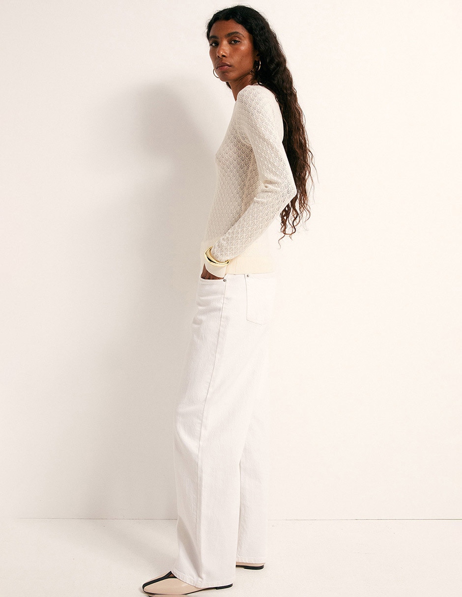 Suéter cuello redondo para mujer 3