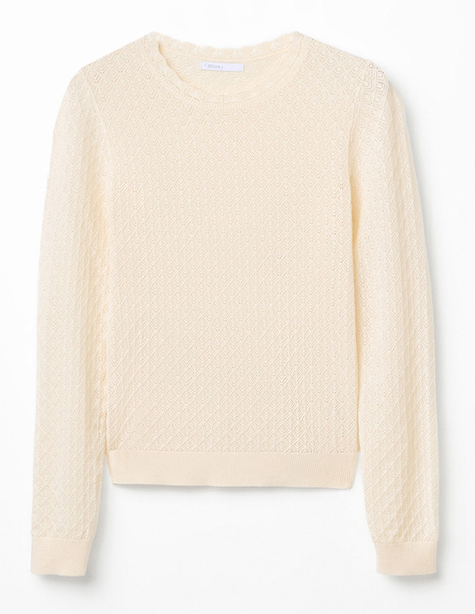 Suéter cuello redondo para mujer 6
