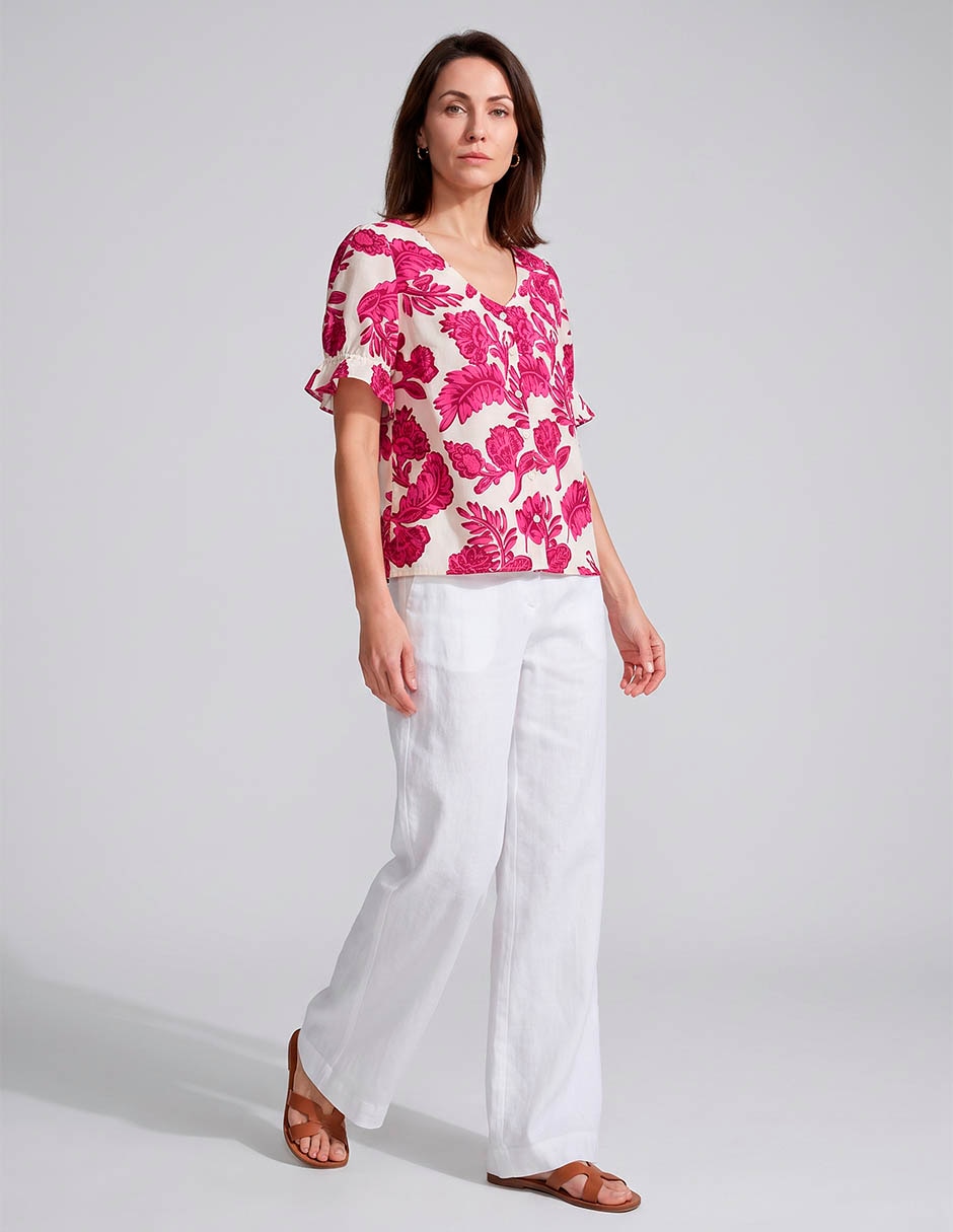 Blusa manga corta para mujer 3