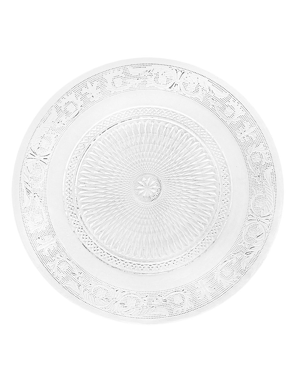 Plato base Clarity de vidrio 2
