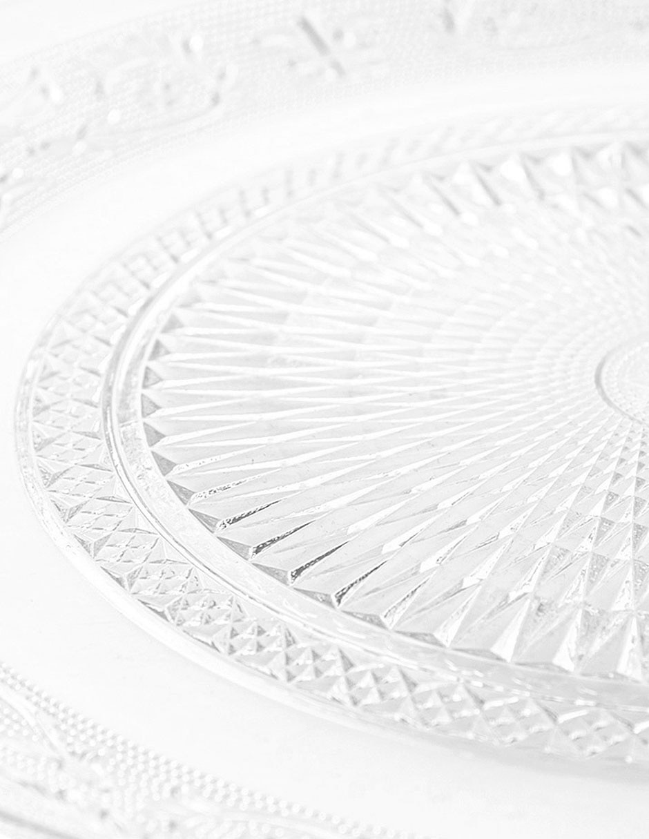 Plato base Clarity de vidrio 4