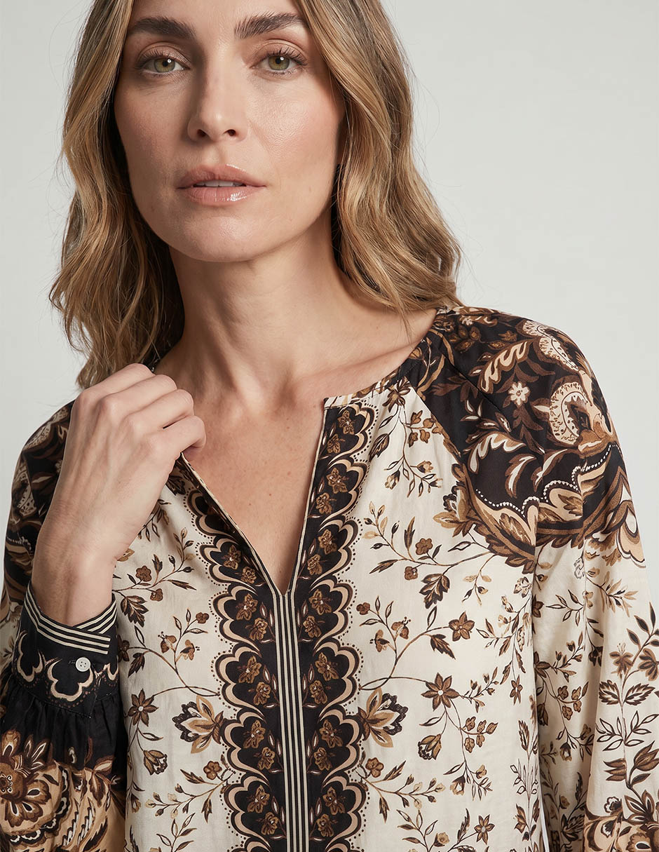 Blusa Talbots manga larga para mujer 3