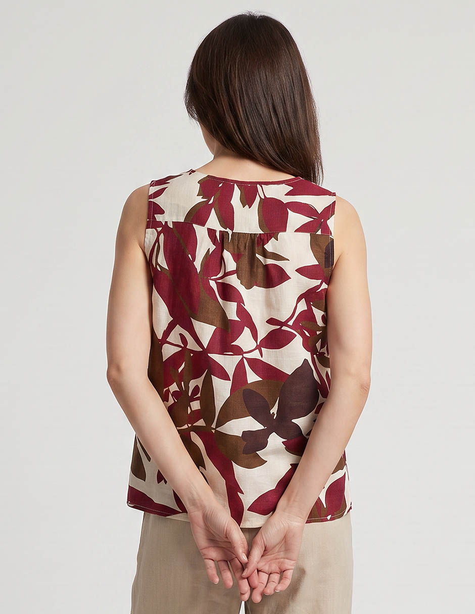 Blusa sin manga para mujer 2